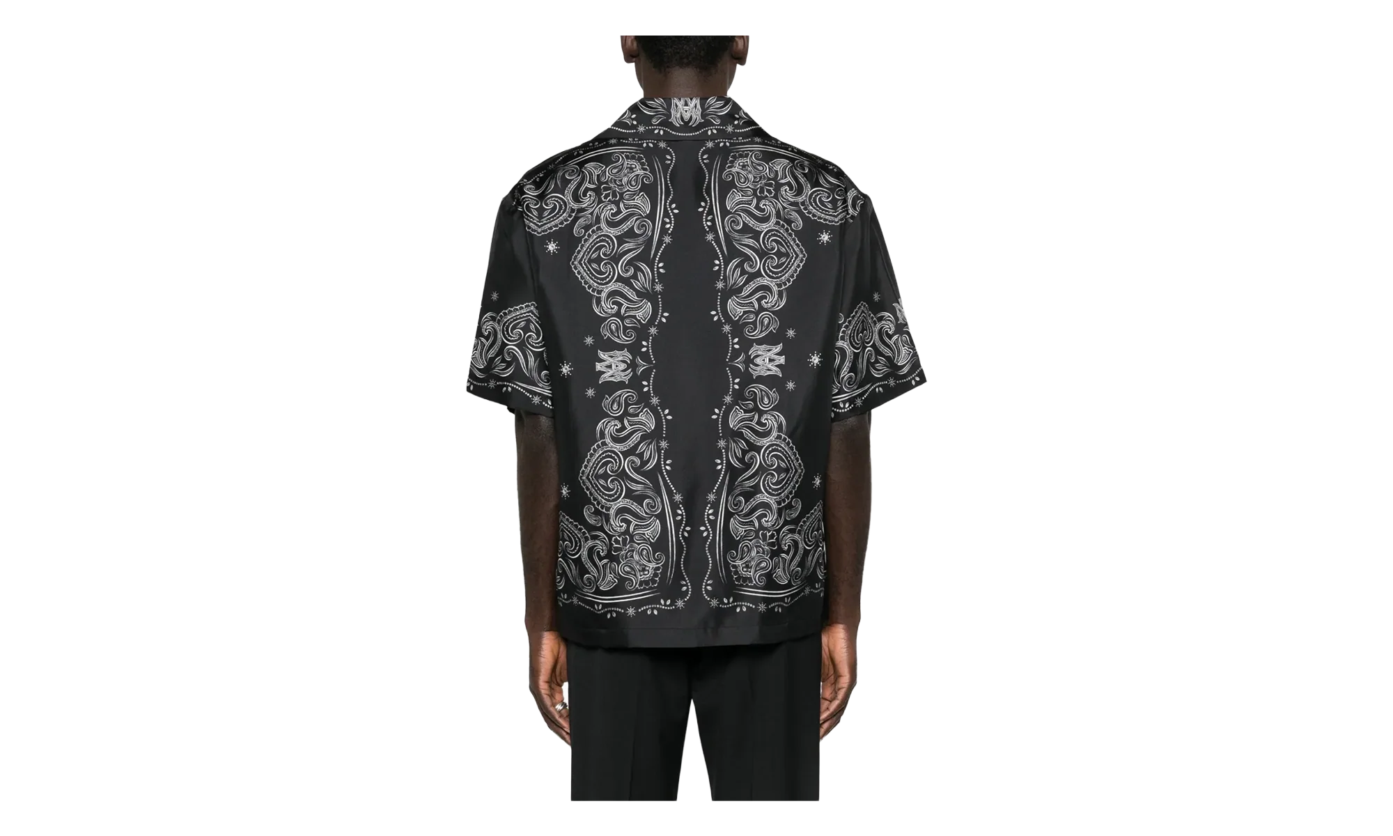 Bandana Paint Bowling Shirt "Black" AMTOSH1049 001