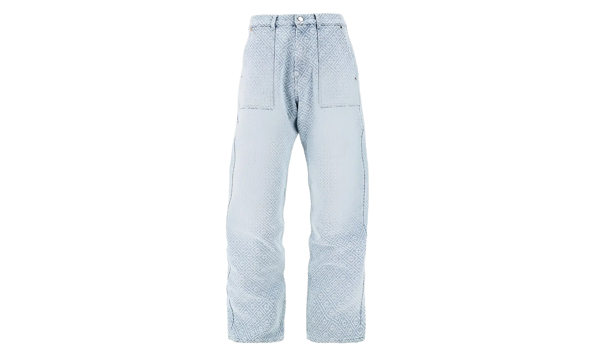 RELAXED MONOGRAM DENIM TROUSERS "Blue" MPF25 TR 331 01