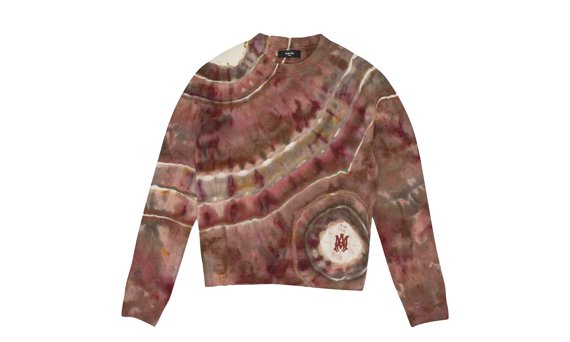 Ma Tie Dye Cashmere Crewneck Sweatshirt "Clay" SS22MKL007_Clay