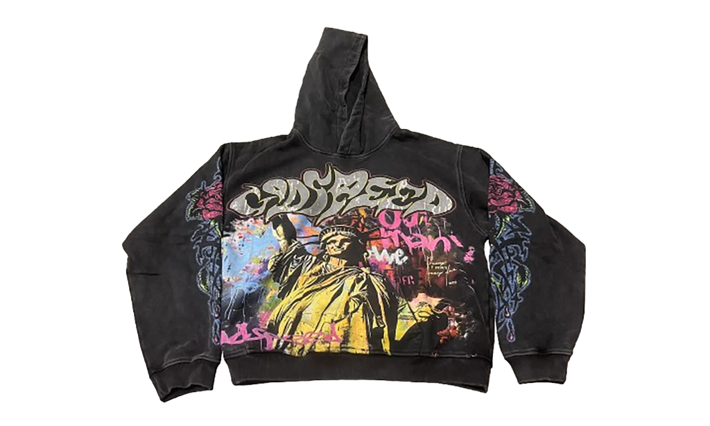 Vandal Hoodie "Black Wash" GS018