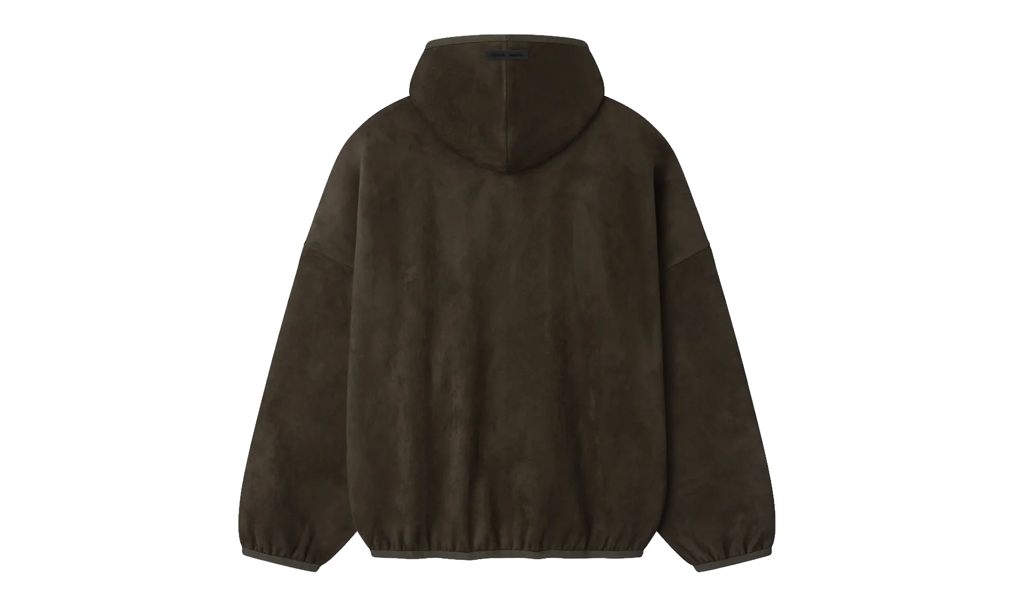 Suede Fleece Modern Hoodie "Brown" 192HO256943F