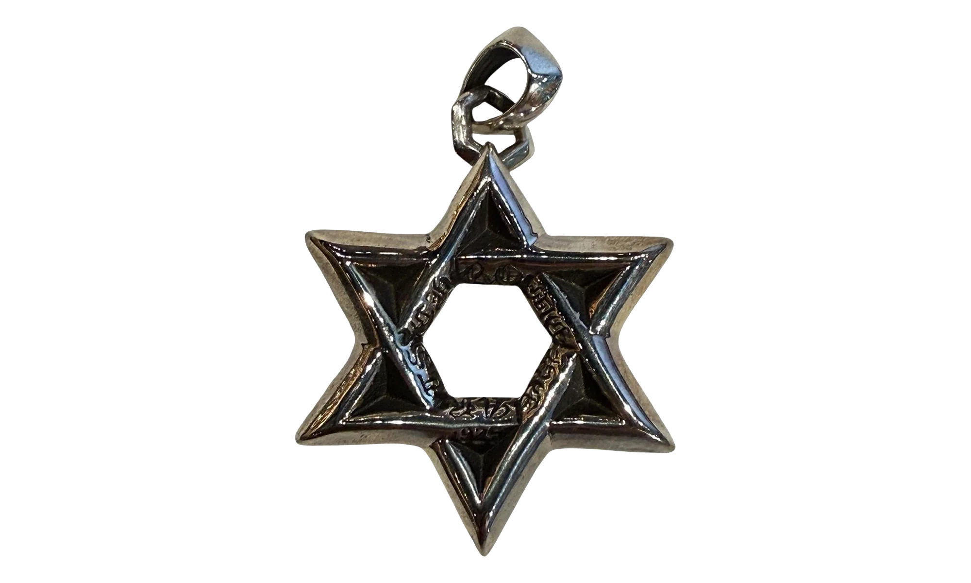 Large Star of David Pendant "Silver" CHRM1040