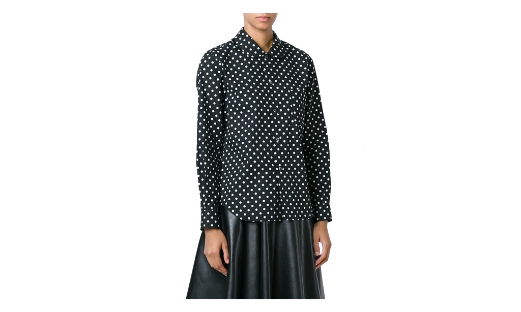 Loose-Fit Pocket Blouse WMNS "White / Black" RP B017 051 WHT