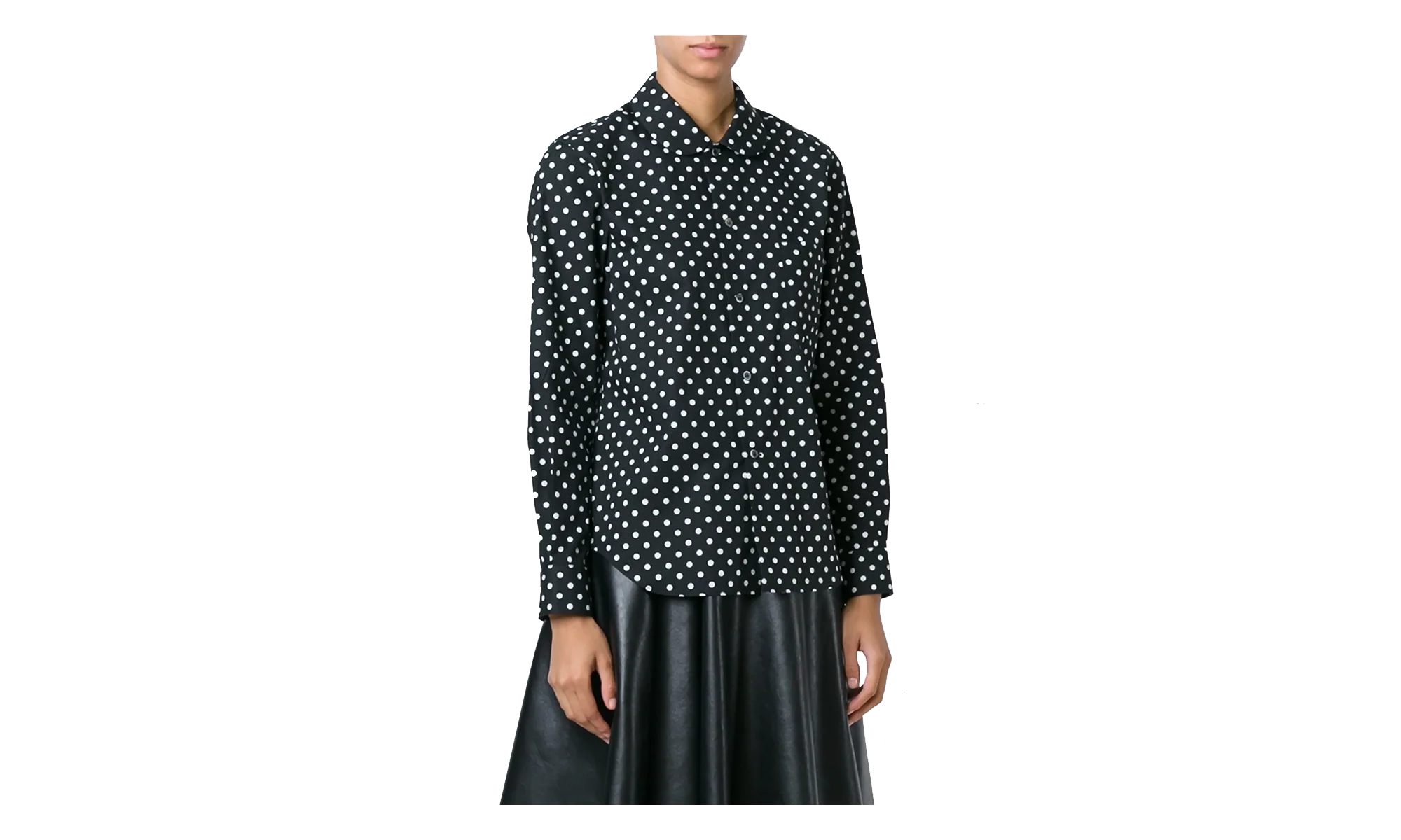 Loose-Fit Pocket Blouse WMNS "White / Black" RP B017 051 WHT
