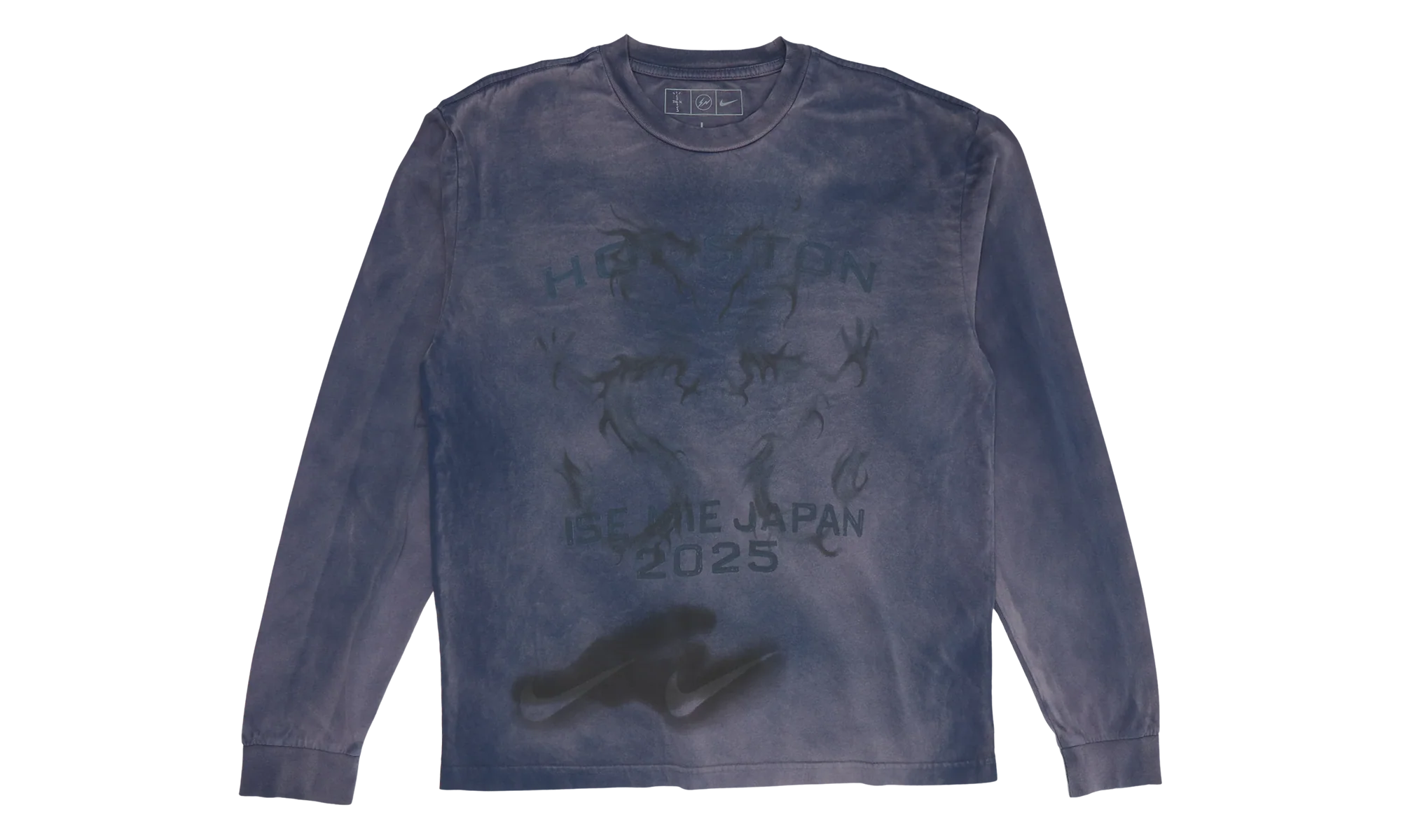 Cactus Jack by Travis Scott x Fragment x Nike Houston To Ise Mie Long-Sleeve "Navy" 01945 10004CJBTSX NAVY