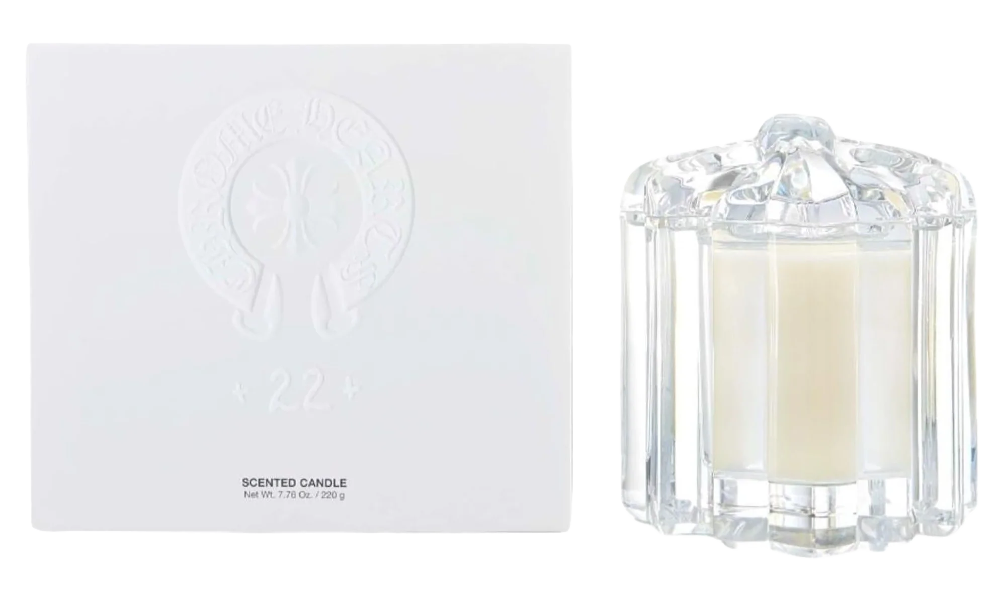 22 Scented Candle 220G "Crystal Candle Holder Included" CHRM1046