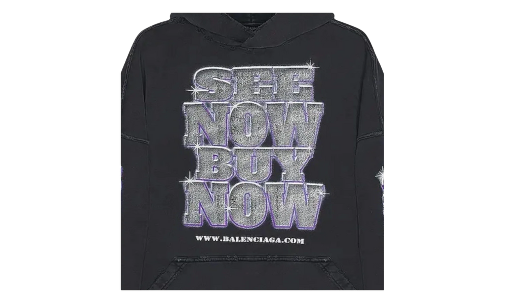 See Now Buy Now Logo Hoodie "Black" 739024 TQVE7 1083