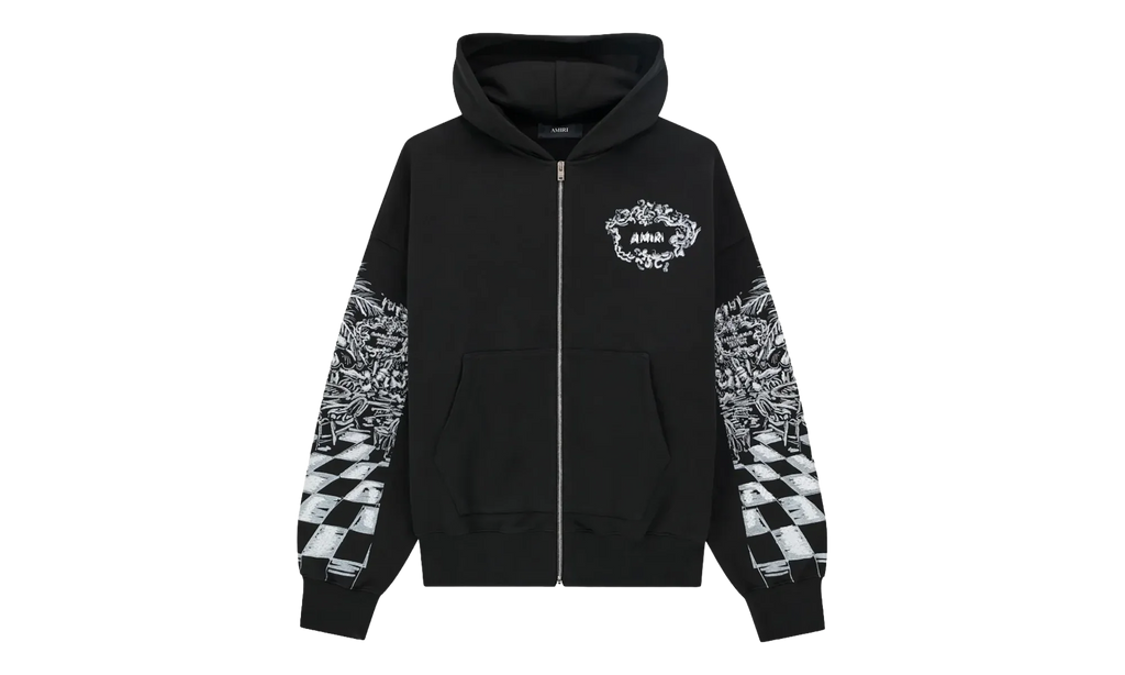 Chateau Sketch Zip-Up Hoodie "Black" AMTOJR1099 001