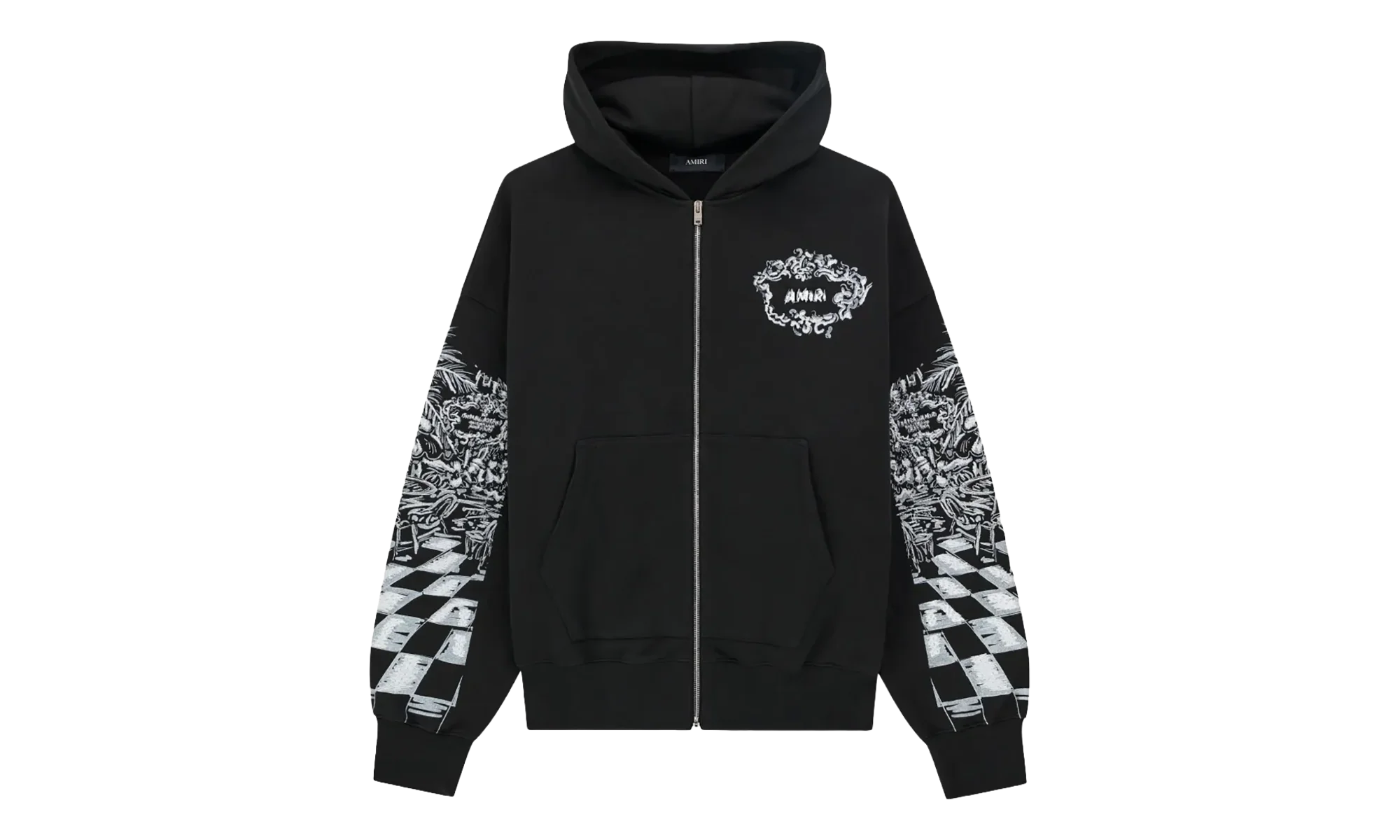 Chateau Sketch Zip-Up Hoodie "Black" AMTOJR1099 001