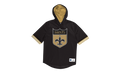 NFL Unbeaten Short Sleeve Mesh Hoodie "New Orleans Saints - Black" MSHSAJ19029 NOSBLCK