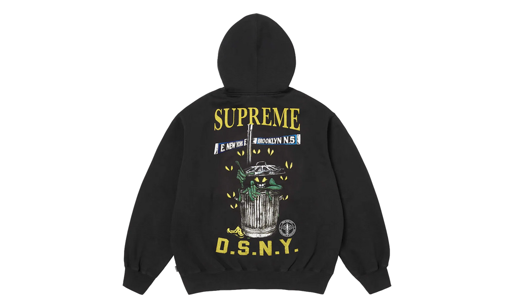 DSNY Zip Up Hooded Sweatshirt "SS26 - Black" SU27113