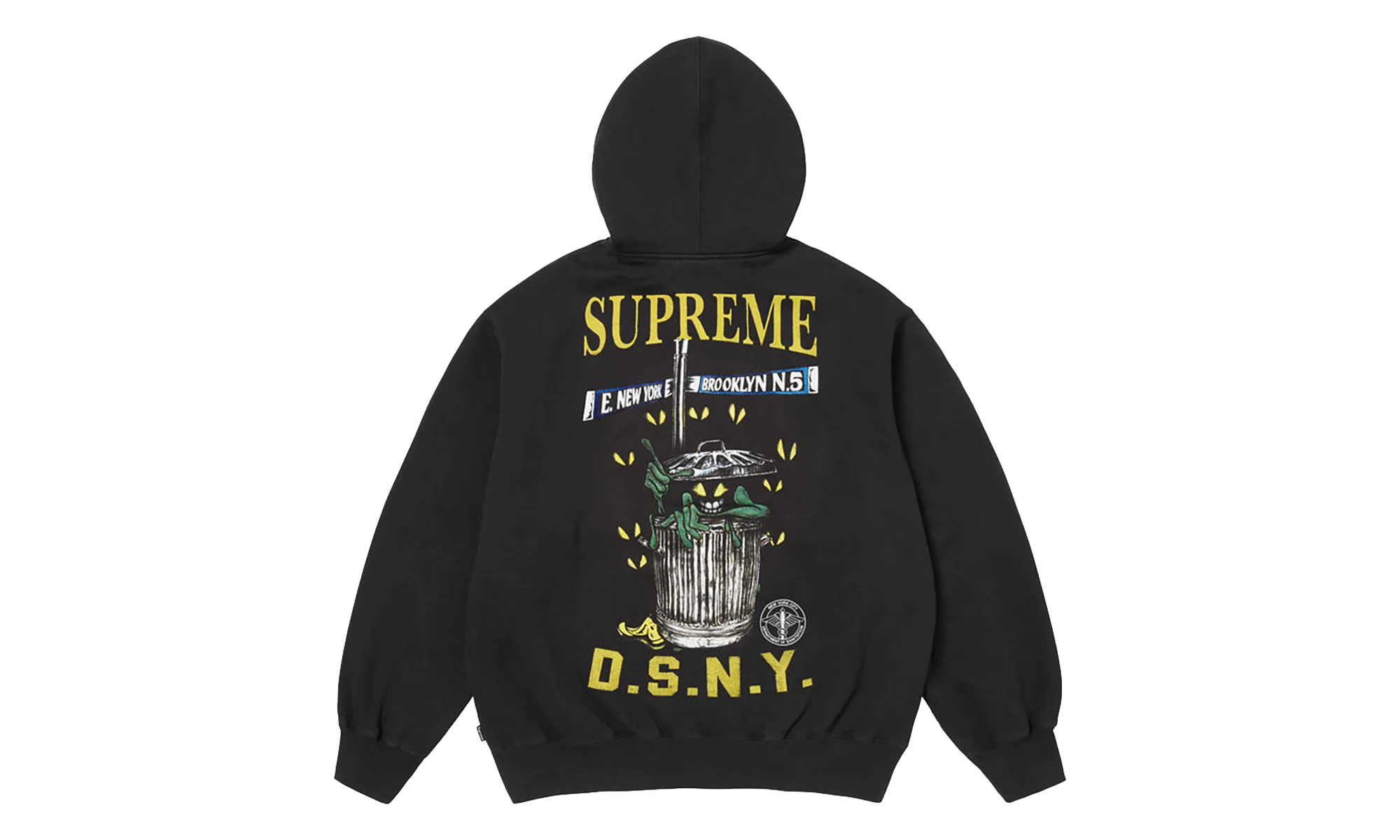 DSNY Zip Up Hooded Sweatshirt "SS26 - Black" SU27113