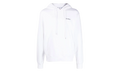 Wave Outline Diagonal Slim Hoodie "White / Black" OMBB097F22FLE0150110