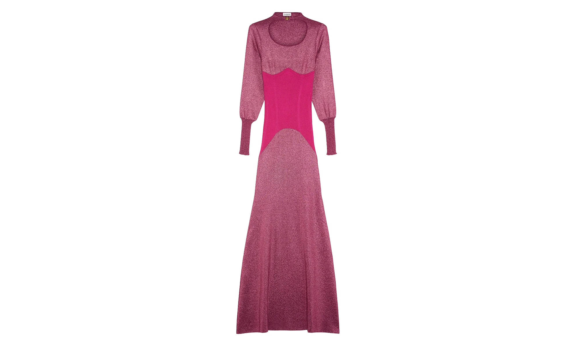 FINE RIB MIDI DRESS "FUCHSIA" RW DR0037 K007 H22 59