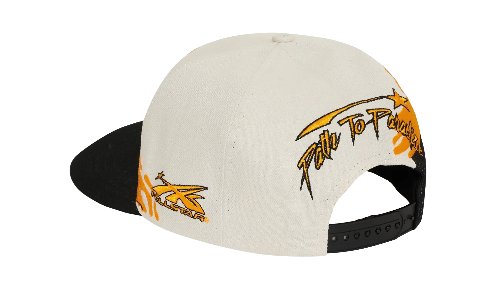 Paintbrush Snapback Hat "Orange / Black" HSR152