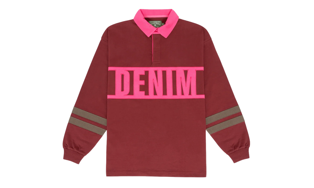 Down By The Tears Long Sleeve Rugby "Pink" DT356