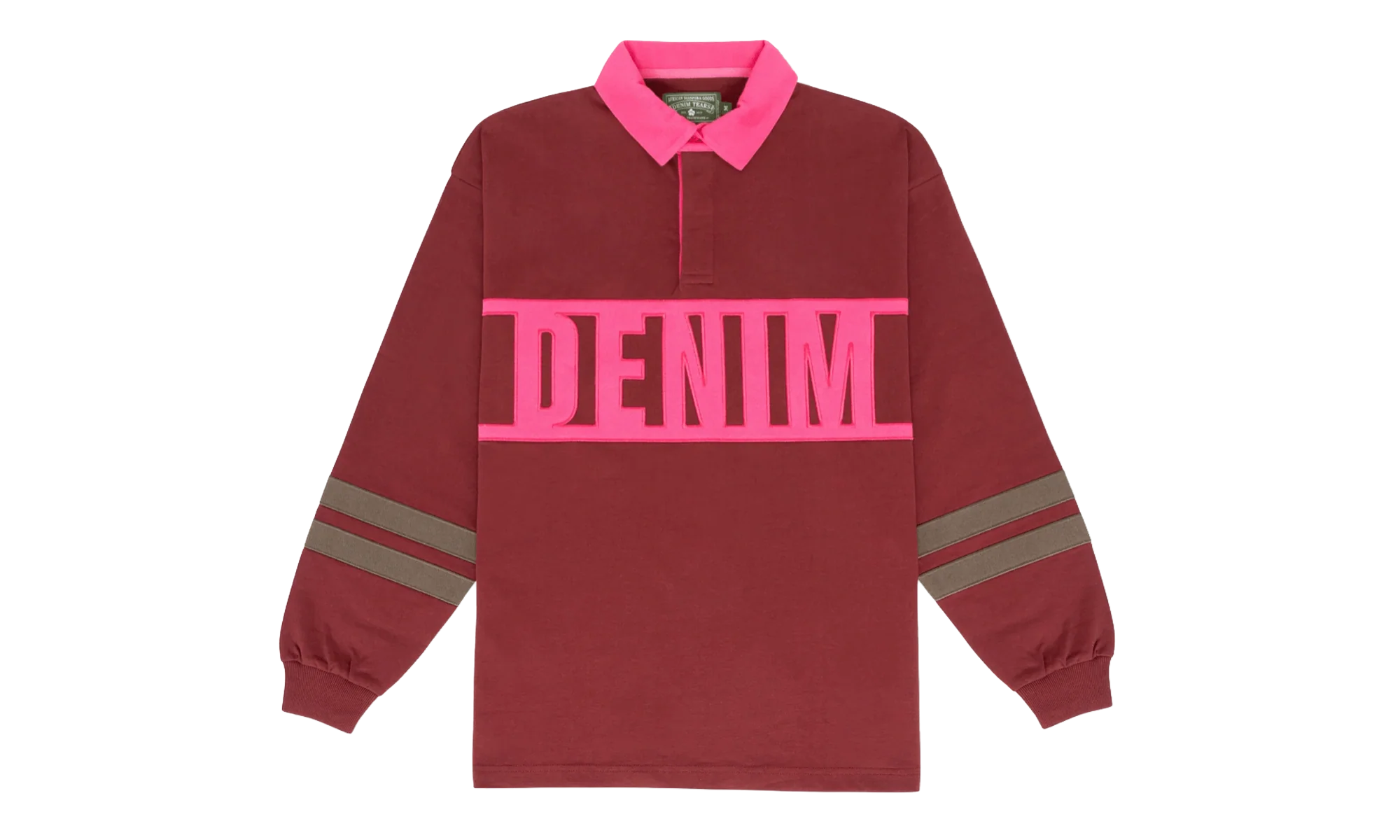 Down By The Tears Long Sleeve Rugby "Pink" DT356