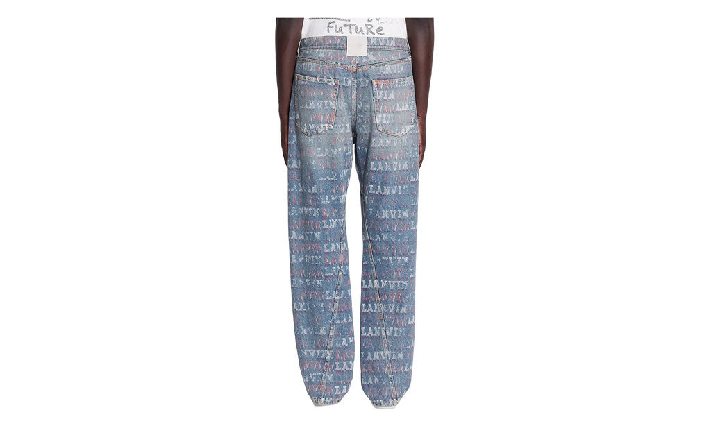 PRINTED REGULAR TROUSERS "Blue Denim" RM TR0051 D082 P24 22