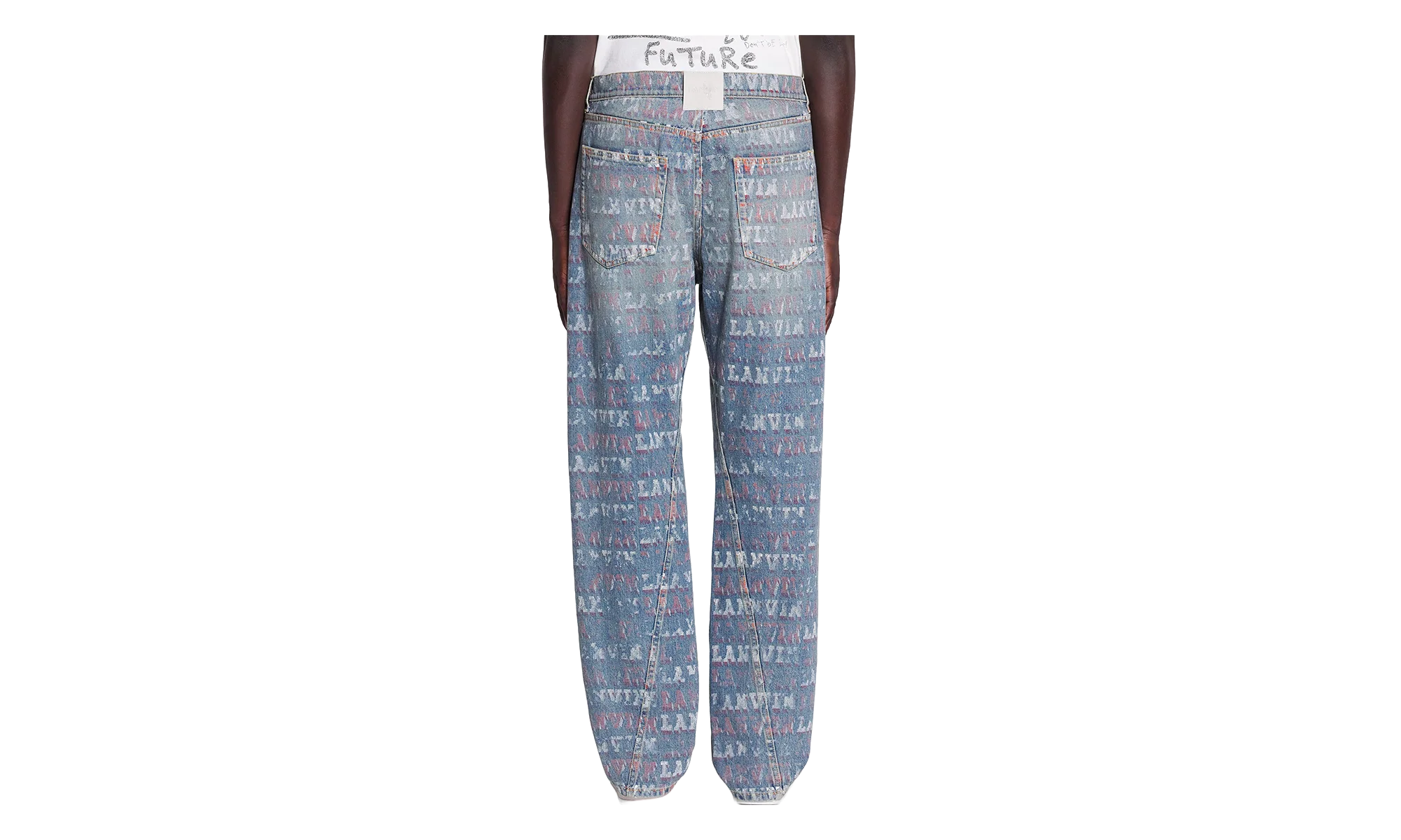 PRINTED REGULAR TROUSERS "Blue Denim" RM TR0051 D082 P24 22