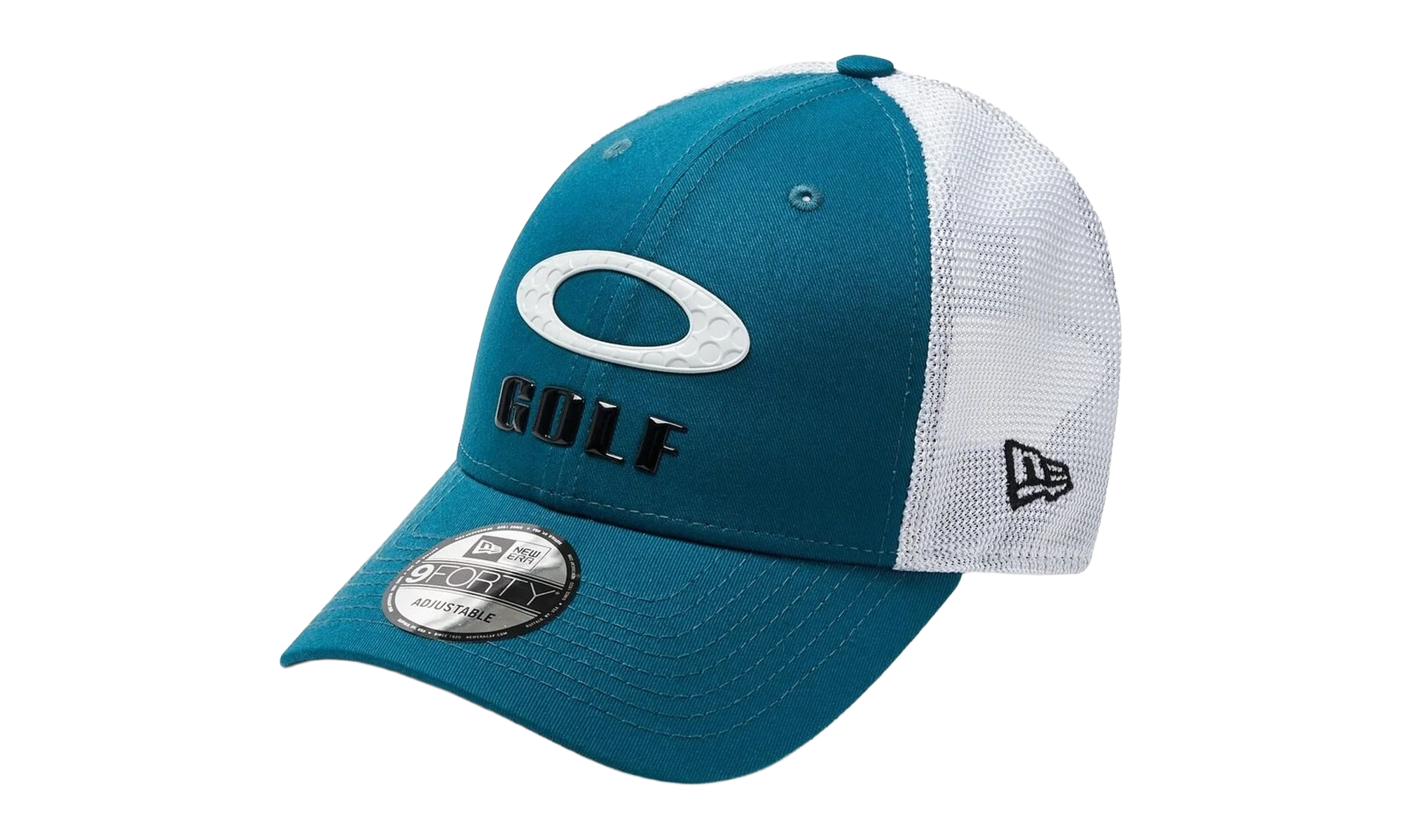 9FORTY OAKLEY x New Era Heather New Era Stripe Golf Snapback Hat "Petrol" 912145LDS 9PE