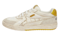 University Low-Top Sneakers "Yellow/White" PMIA078S23LEA0030118