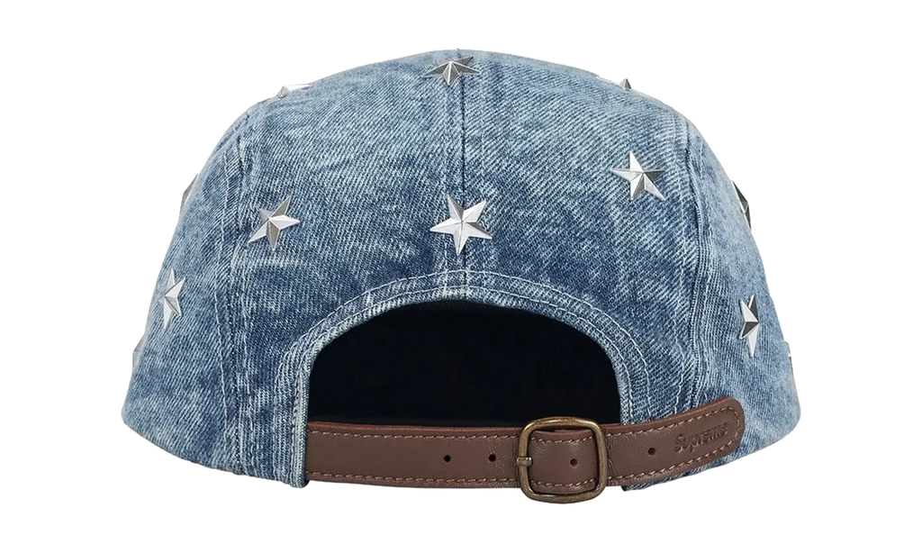 Stars Studded Denim Camp Cap "SS26 - Washed Indigo" SU27258