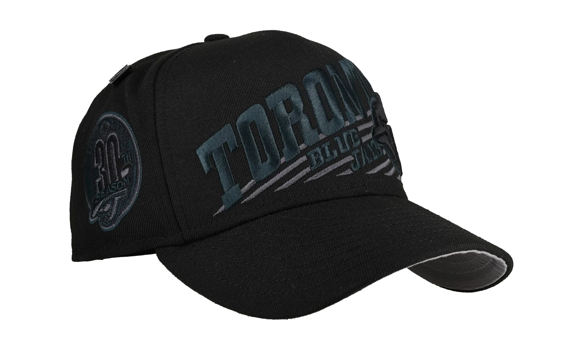 59FIFTY Toronto Blue Jays 30th Season Fitted Hat "Blackout" NE447