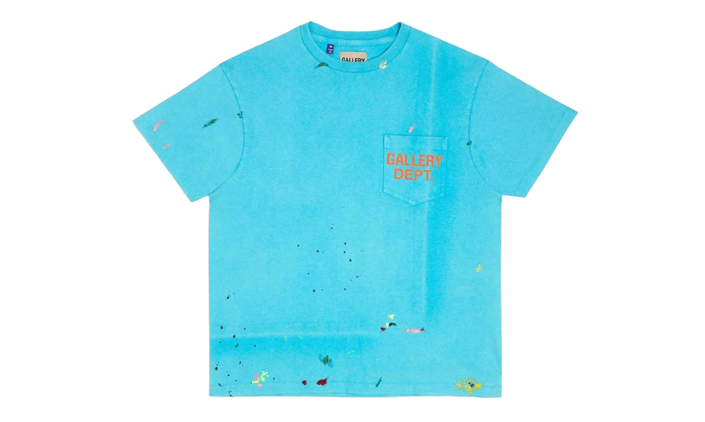 Vintage Logo Painted T-Shirt "Turquoise" GD041