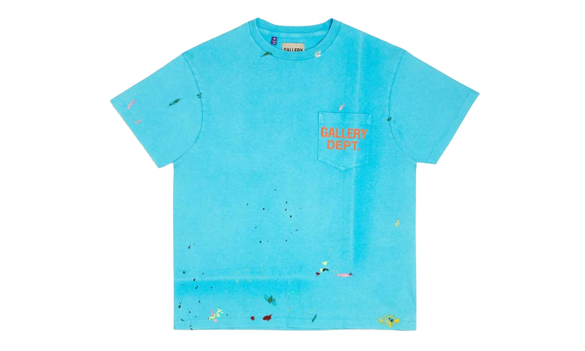 Vintage Logo Painted T-Shirt "Turquoise" GD041