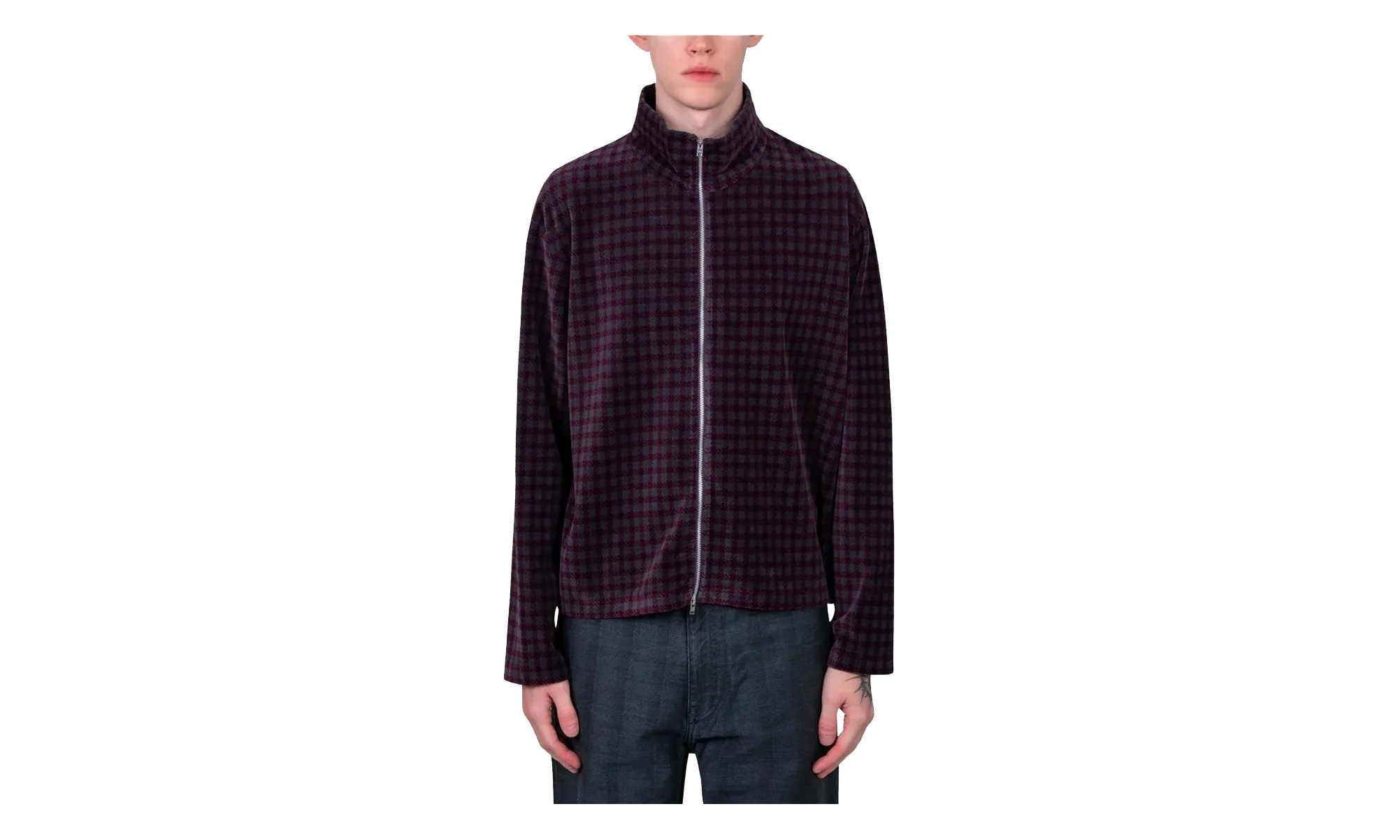 Shrunken Full Zip "Bordeaux" M2266SM