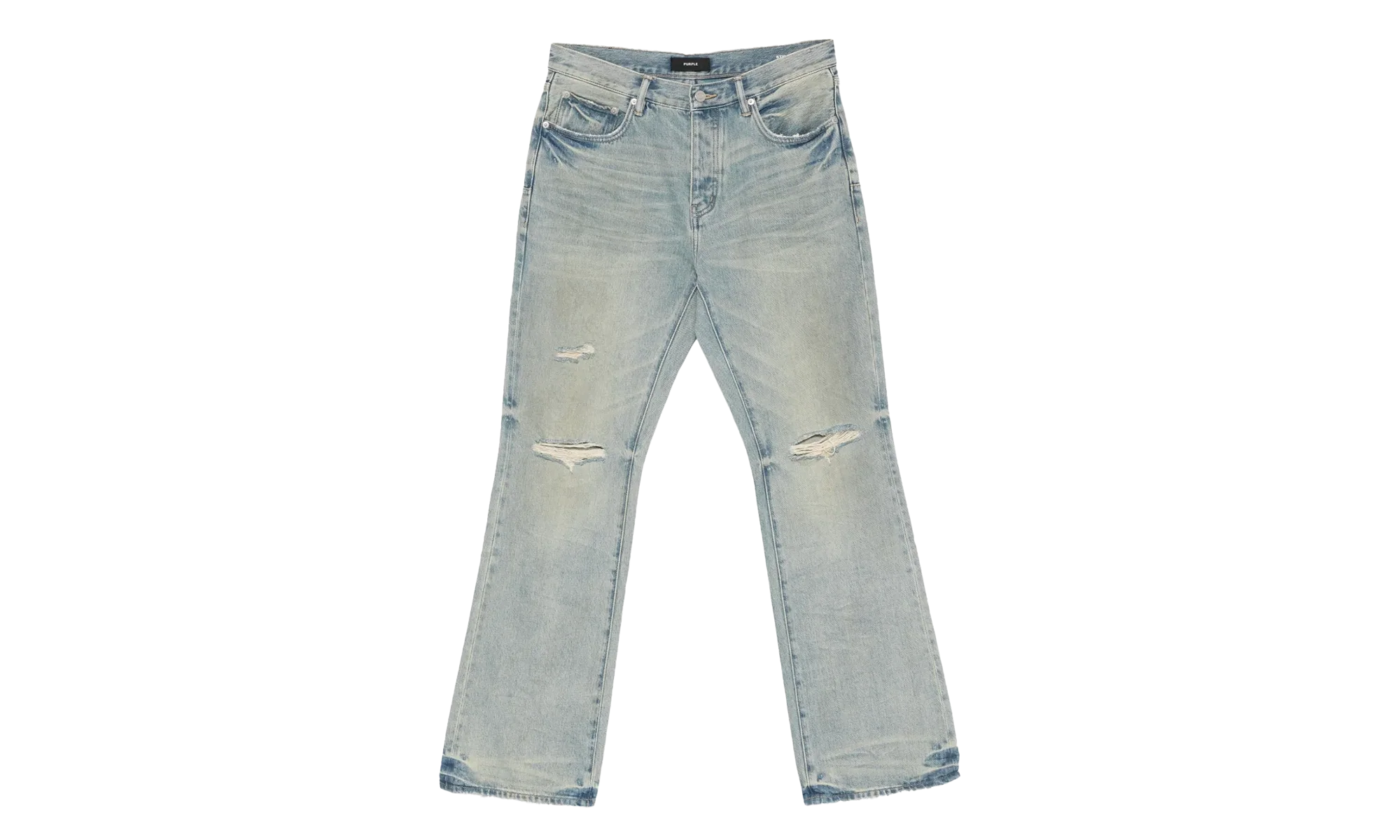 Dirty Fade Down Bootcut "Light Indigo" P026 DFDR525