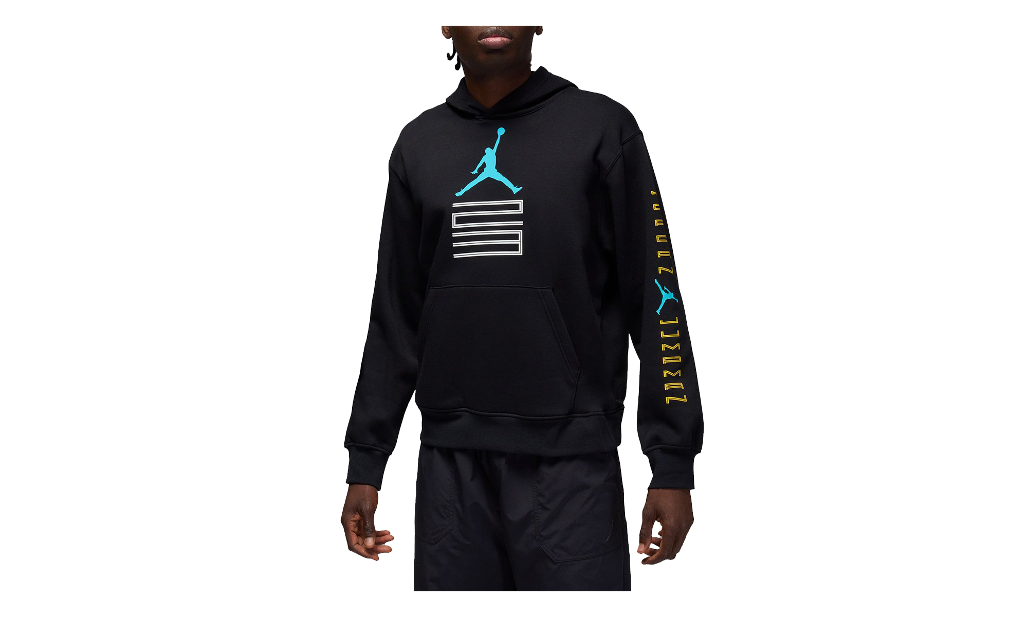 AJ11 Gamma Fleece Pullover Hoodie "Black" IQ6970 010