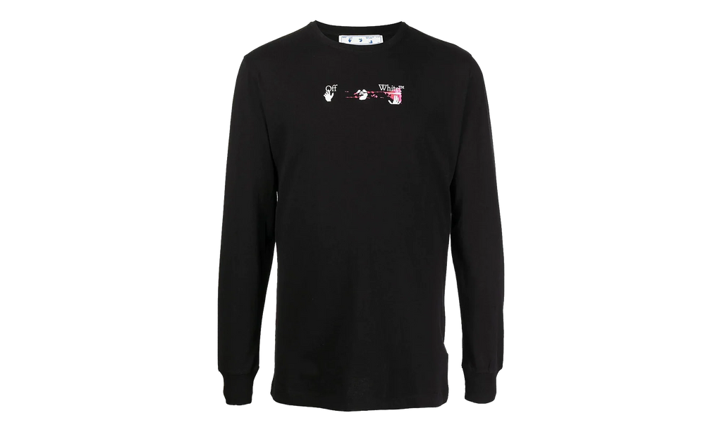 Arrows-Motif T-shirt "Black" OMAB001F21JER0051032