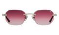 Hustler Rimless Drill Mount 24KT "White Gold / Burgundy Gradient" DMHU2 0043 42D8