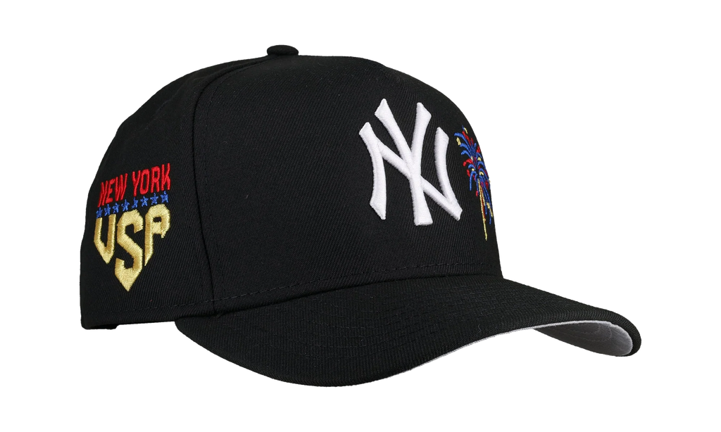 9FIFTY New York Yankees Firework USA A Frame Snapback Hat "Black" NE283