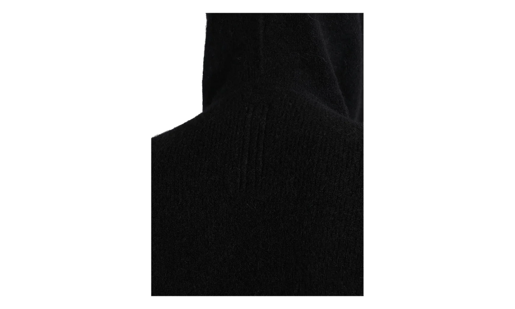 Knitted Hun Hoodie "Black" RR02E1698 KWP 09