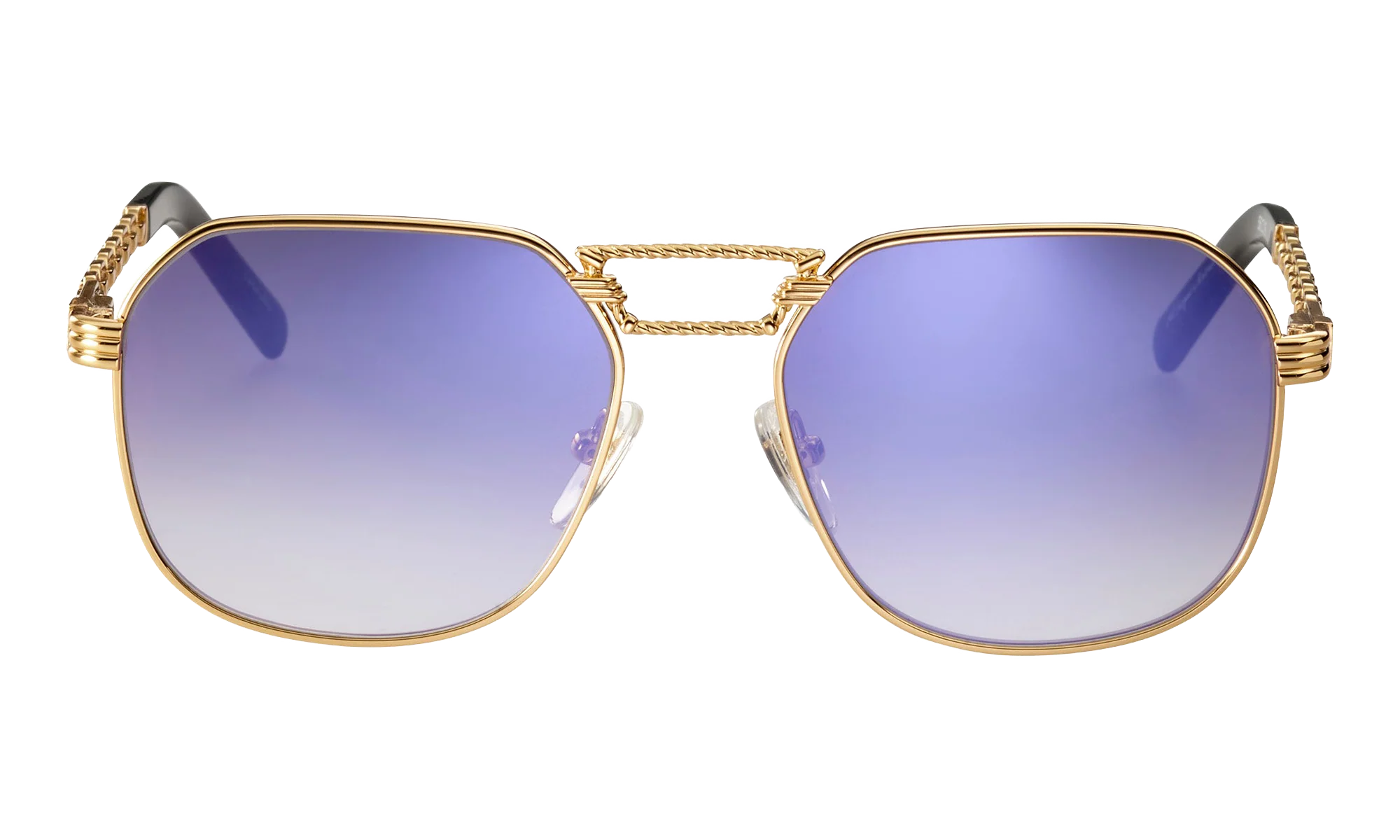 CEO Equestrian 24KT "Yellow Gold / Midnight Blue Gradient Flash Purple Flat" EQCE2 0004 20A1