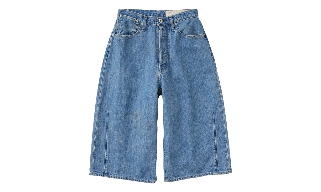 Crossed Denim Shorts "Light Indigo" 962982