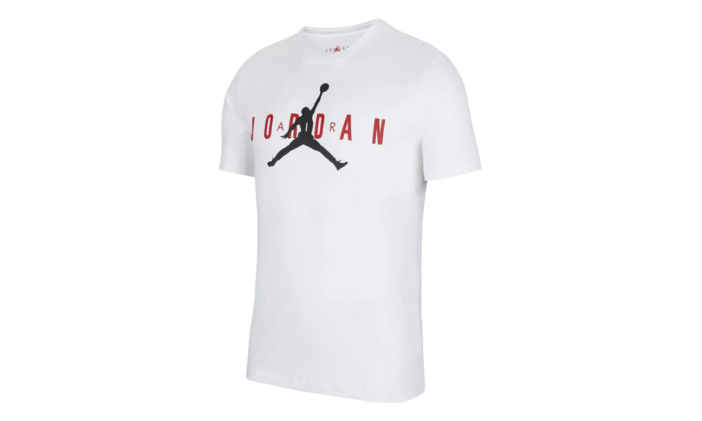 Air Jordan Wordmark T-Shirt "White / Gym Red / Black" CK4212 101