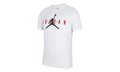 Air Jordan Wordmark T-Shirt "White / Gym Red / Black" CK4212 101