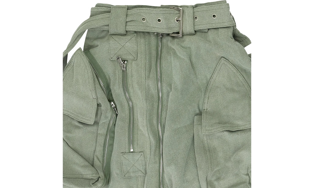 MULTI POCKET SKIRT "GREEN" 11200780011AW23