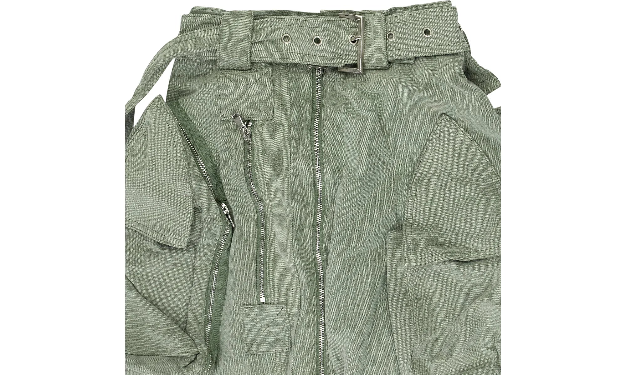 MULTI POCKET SKIRT "GREEN" 11200780011AW23
