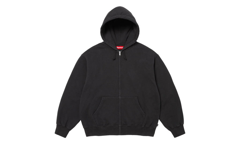 Cut Out Zip Up Hoodie "Black" SU27264