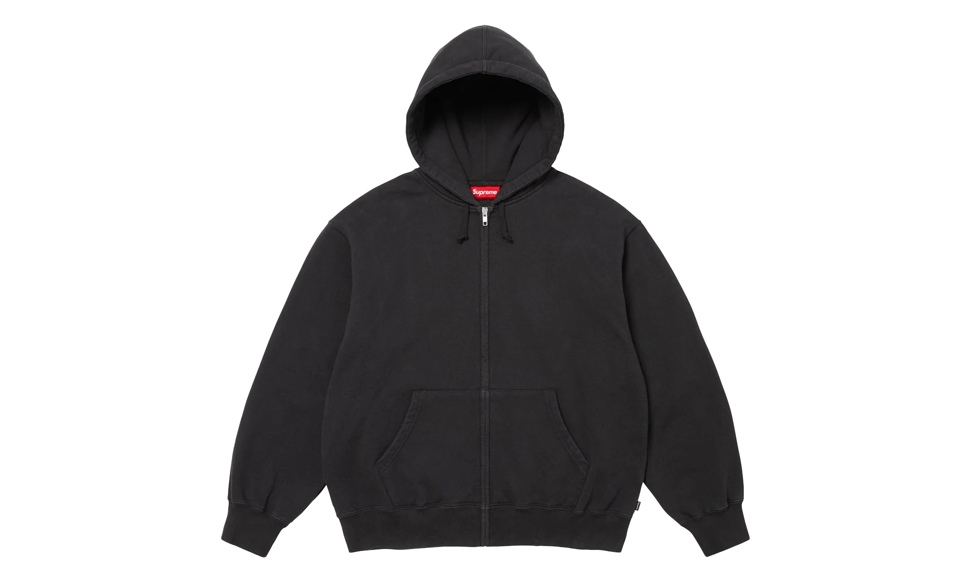 Cut Out Zip Up Hoodie "Black" SU27264
