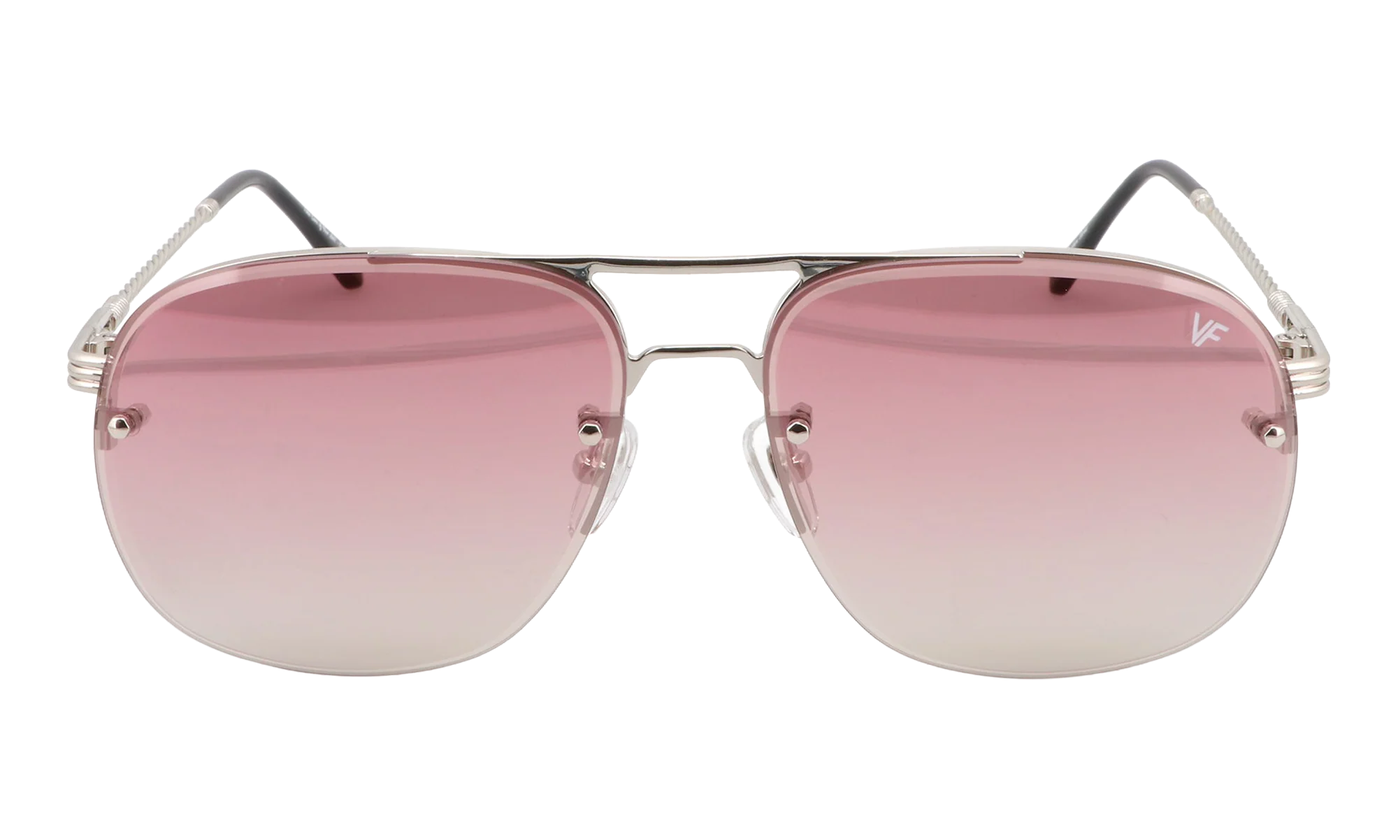 Snatch Bevel Rimless Drill Mount 18KT "White Gold / Pastel Red Flash Silver" DMSN2 0008 48D2