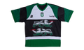 Double Lion Rhinestone Jersey "Green" BC25FWTE26 GREEN