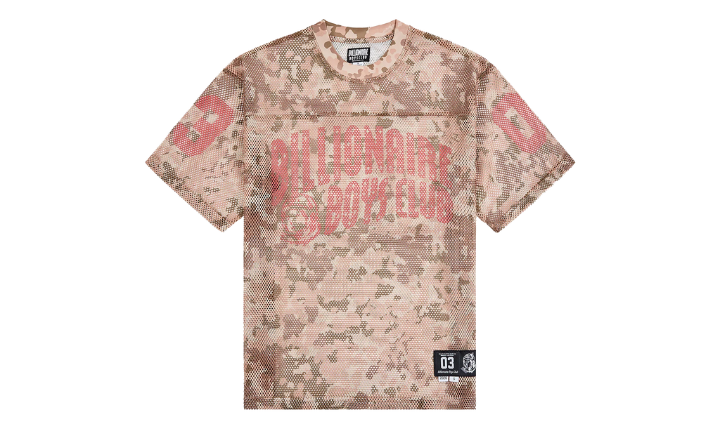 Varsity Logo Mesh T-Shirt "Doeskin" 861 2319 DOE