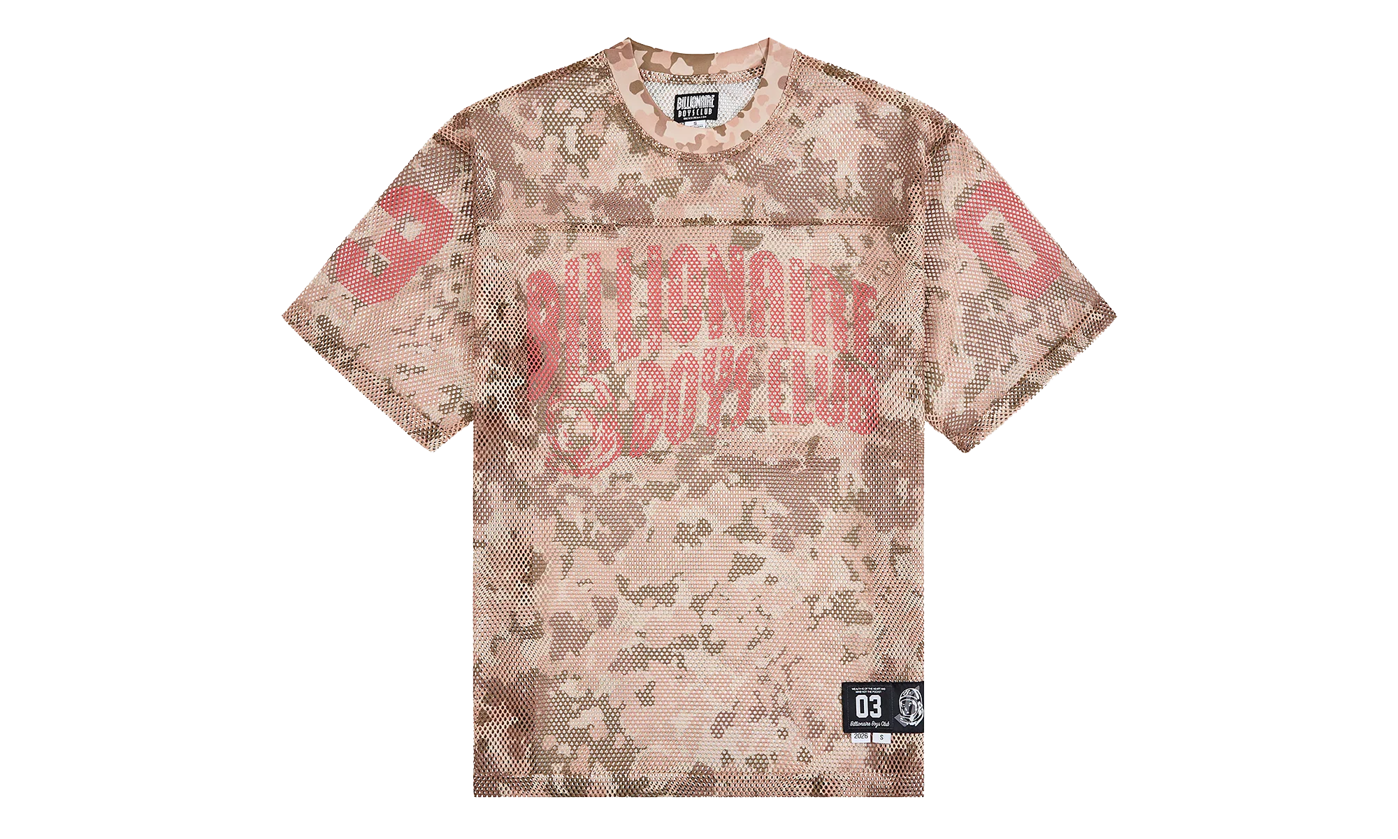 Varsity Logo Mesh T-Shirt "Doeskin" 861 2319 DOE