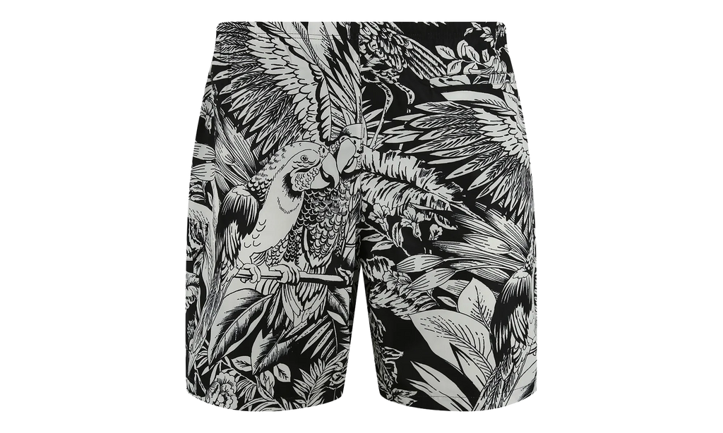 Jungle Parrots Swimshort "Black / Off White" PMFA005S22FAB0011001