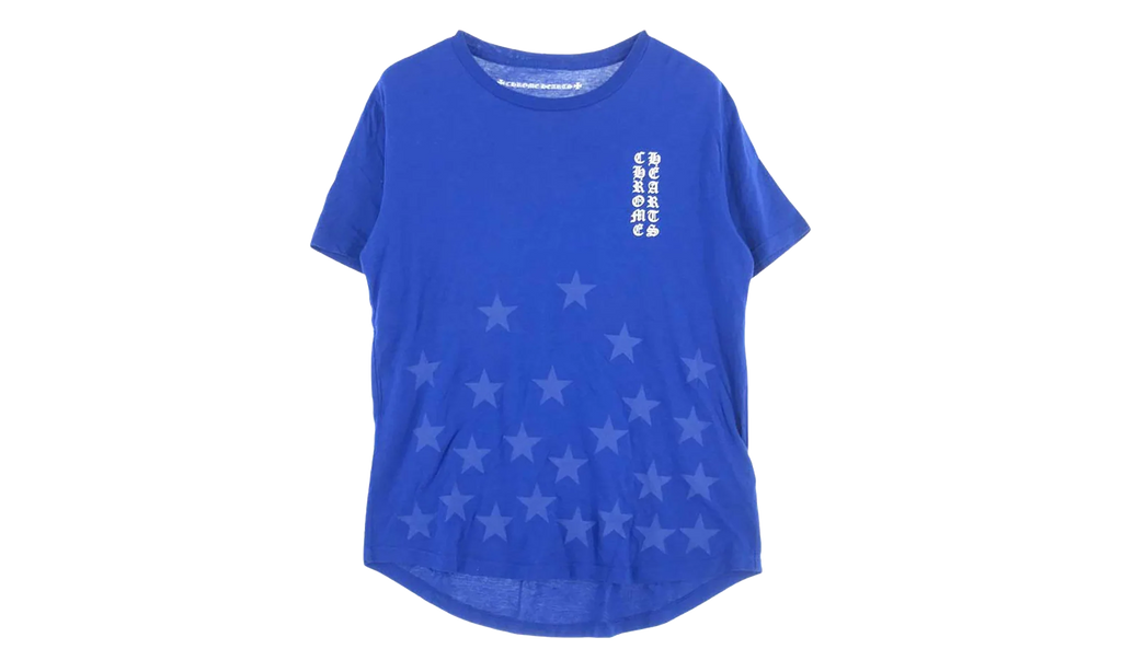 Vertical Logo Graphic Print T-Shirt "Blue" CHRM0823